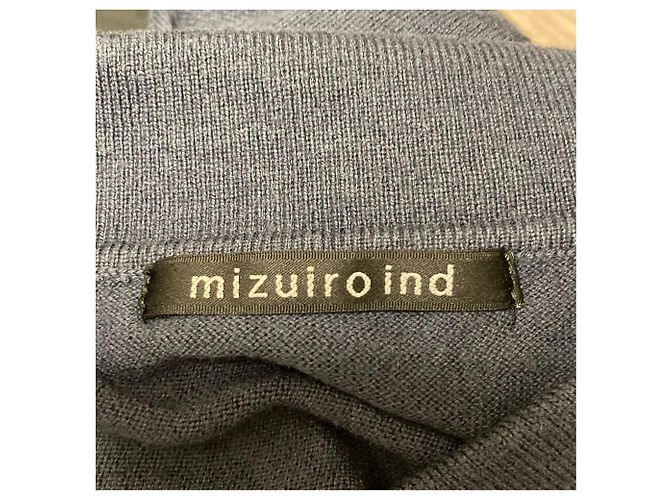 Autre Marque mizuiroind Tricô Oversized com Colarinho Azul - vista 4