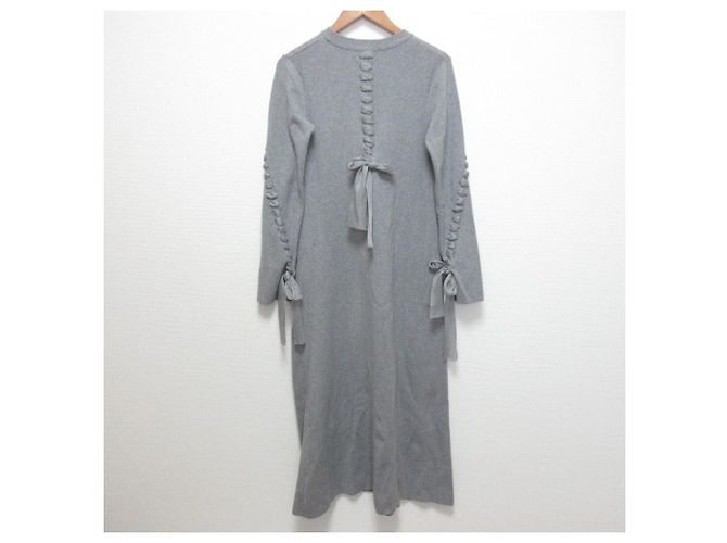 Autre Marque UN3D. Strickkleid mit Zopfmuster Braun - Ansicht 2