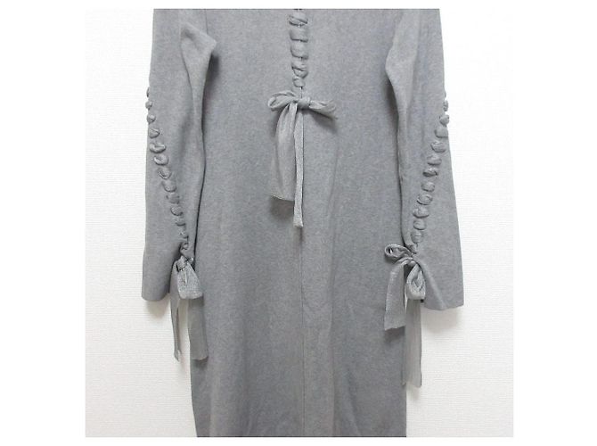 Autre Marque UN3D. Strickkleid mit Zopfmuster Braun - Ansicht 5
