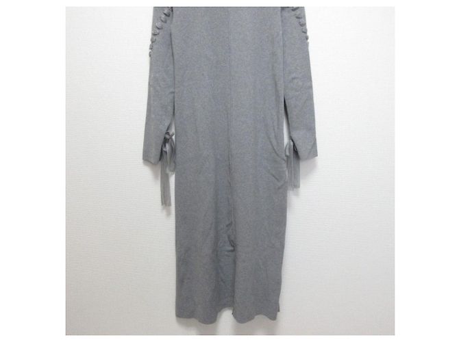 Autre Marque UN3D. Strickkleid mit Zopfmuster Braun - Ansicht 6