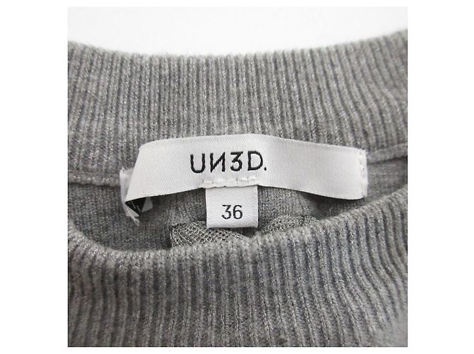 Autre Marque UN3D. Strickkleid mit Zopfmuster Braun - Ansicht 8