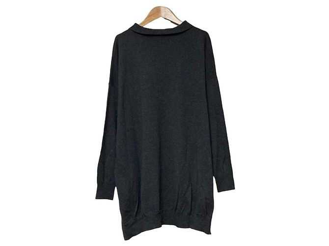 Autre Marque mizuiroind Tricô Oversized com Colarinho Marrom - vista 3