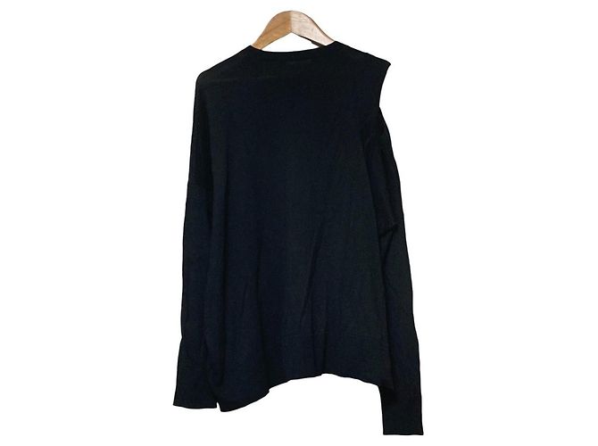 Autre Marque All Saints CECILY CREW NECK Knitwear Nero - vista 3