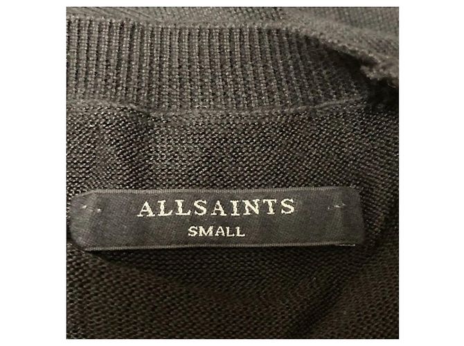 Autre Marque All Saints CECILY CREW NECK Knitwear Nero - vista 4