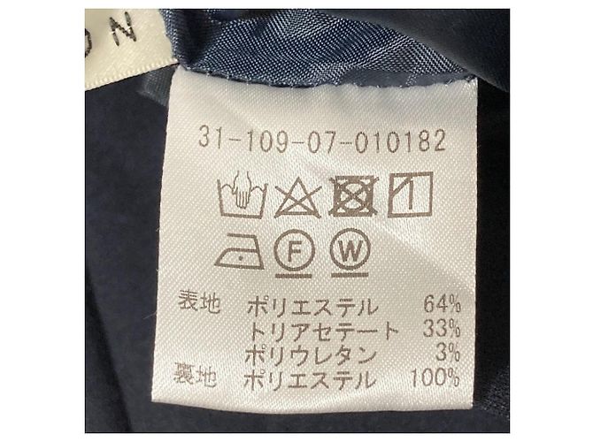 Autre Marque Pantaloni ESTNATION con piega centrale e zip laterale Blu Blu navy - vista 7
