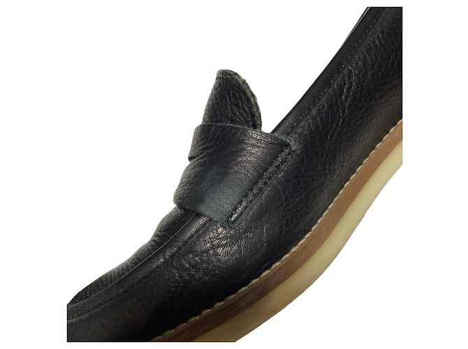 LANVIN en Bleu Leder-Loafer Schwarz - Ansicht 11