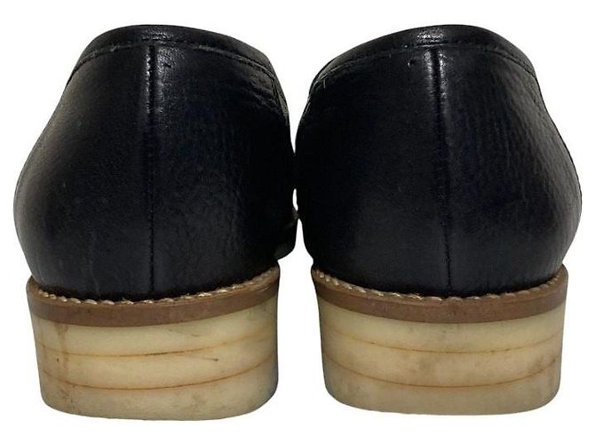 LANVIN en Bleu Leder-Loafer Schwarz - Ansicht 3