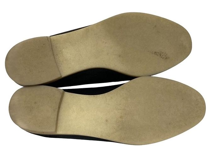 LANVIN en Bleu Leder-Loafer Schwarz - Ansicht 4