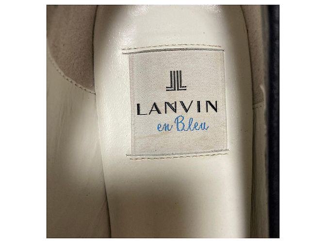 LANVIN en Bleu Leder-Loafer Schwarz - Ansicht 6