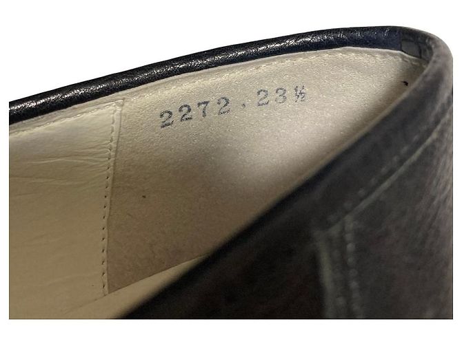 LANVIN en Bleu Leder-Loafer Schwarz - Ansicht 7