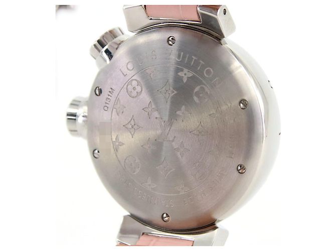 Reloj Louis Vuitton Tambour Diving de acero inoxidable Rosa - vista 6