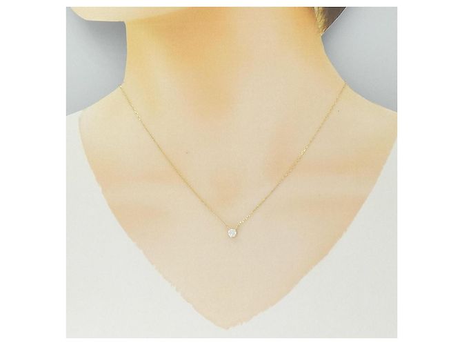 Autre Marque Diamantenhalskette Au750 Golden - Ansicht 6