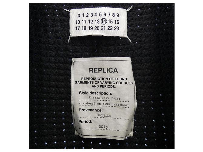 Maison Martin Margiela Top de punto Maison Margiela Negro - vista 4
