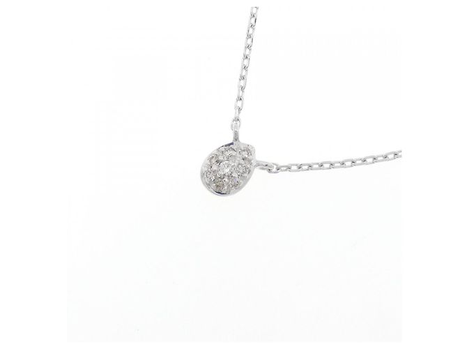 Autre Marque Luziada 750 Weißgold-Diamantkette Silber - Ansicht 3