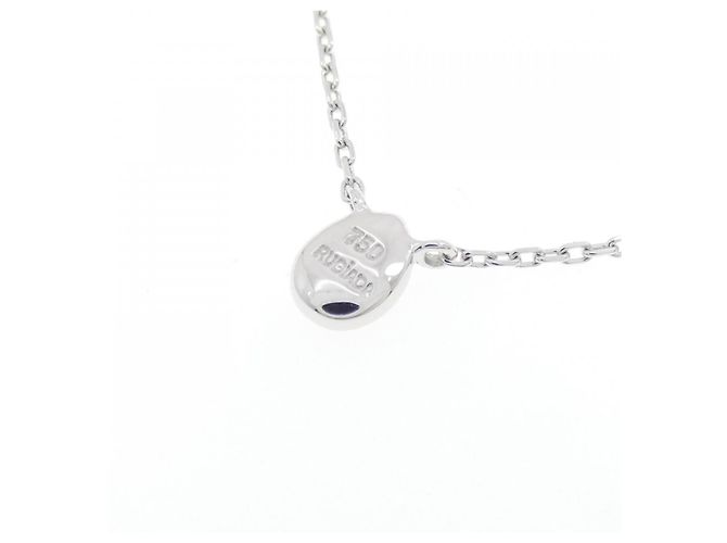 Autre Marque Luziada 750 Weißgold-Diamantkette Silber - Ansicht 4
