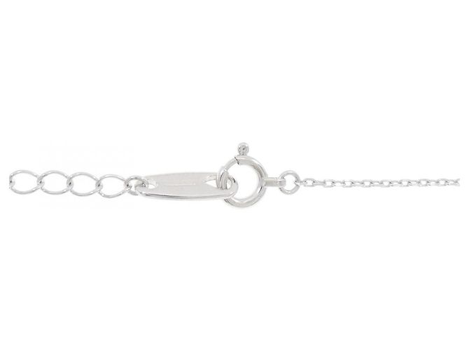 Autre Marque Luziada 750 Weißgold-Diamantkette Silber - Ansicht 5