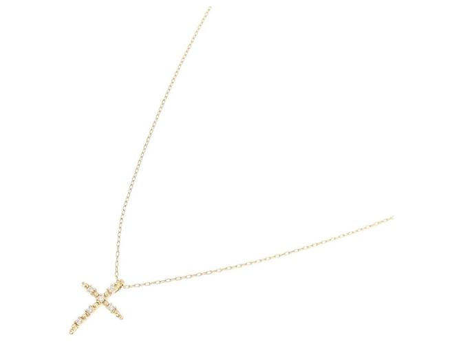 Autre Marque Collana Croce Diamanti Au750 D'oro - vista 2