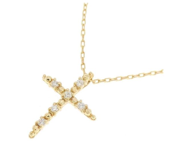 Autre Marque Collana Croce Diamanti Au750 D'oro - vista 3