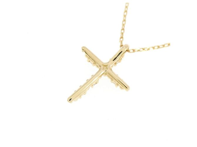Autre Marque Collana Croce Diamanti Au750 D'oro - vista 4