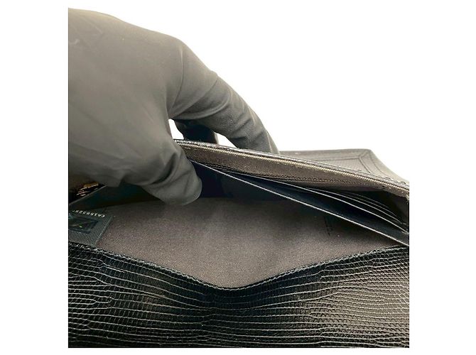 Fendi Schultertasche aus Leder Schwarz - Ansicht 10