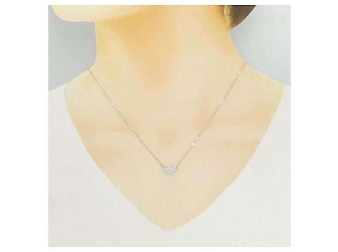 Autre Marque Diamantenhalskette PT900 PT850 Silber - Ansicht 6