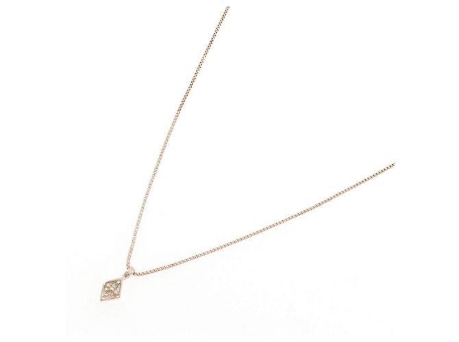 Autre Marque Collana K10 Pink Gold Diamond Rosa - vista 2