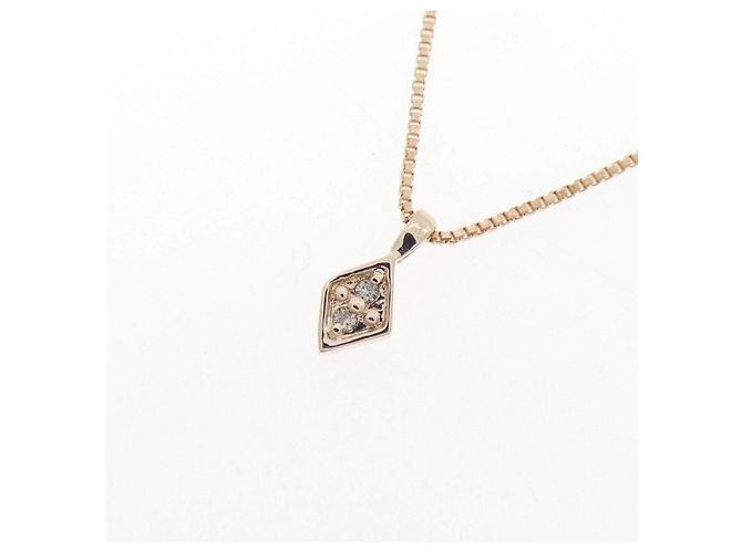 Autre Marque Collana K10 Pink Gold Diamond Rosa - vista 3