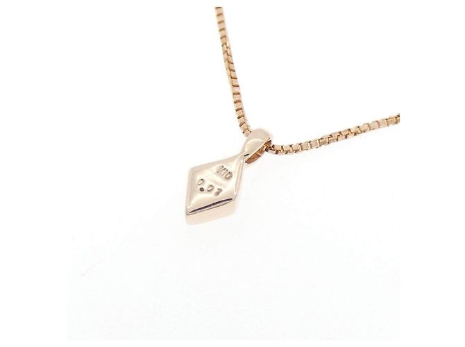 Autre Marque Collana K10 Pink Gold Diamond Rosa - vista 4
