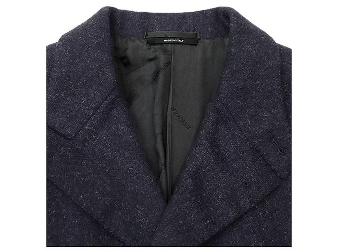 Abrigo Hermès Chester 100% Alpaca 48 Azul Azul marino - vista 11