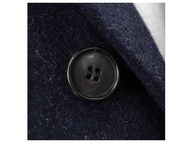 Abrigo Hermès Chester 100% Alpaca 48 Azul Azul marino - vista 14