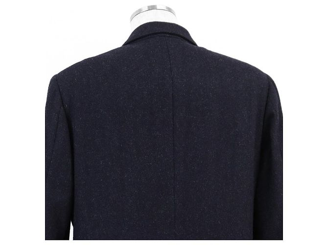 Abrigo Hermès Chester 100% Alpaca 48 Azul Azul marino - vista 15
