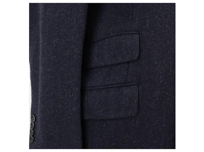 Abrigo Hermès Chester 100% Alpaca 48 Azul Azul marino - vista 5
