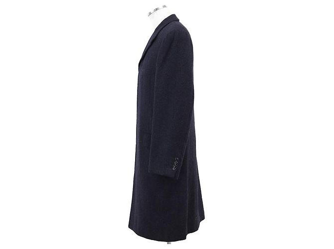 Abrigo Hermès Chester 100% Alpaca 48 Azul Azul marino - vista 6