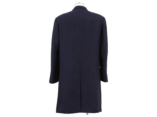 Abrigo Hermès Chester 100% Alpaca 48 Azul Azul marino - vista 7