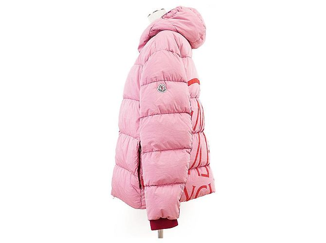 Giacca in piumino Moncler PAVIOT in cotone e nylon Rosa - vista 12