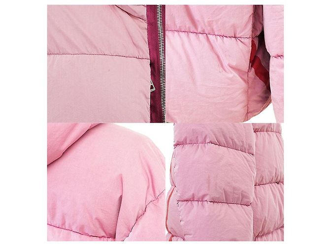 Giacca in piumino Moncler PAVIOT in cotone e nylon Rosa - vista 4