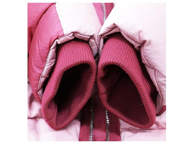 Giacca in piumino Moncler PAVIOT in cotone e nylon Rosa - vista 8