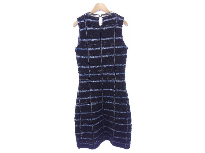 Vestido Louis Vuitton negro y azul - vista 2