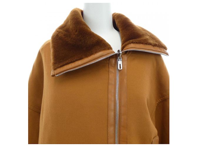 Giacca in lana Hermès Cartouche Marrone - vista 6