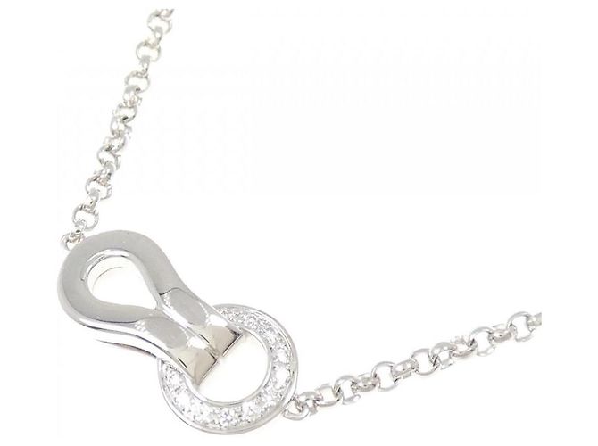 Collana Cartier Agrafe 750 White Gold Argento - vista 3