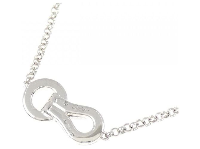Collana Cartier Agrafe 750 White Gold Argento - vista 4