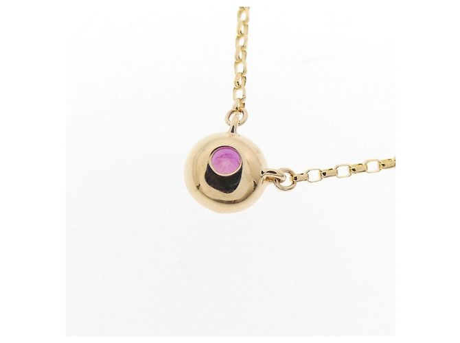 Autre Marque Au750 Ruby Necklace Golden - view 4