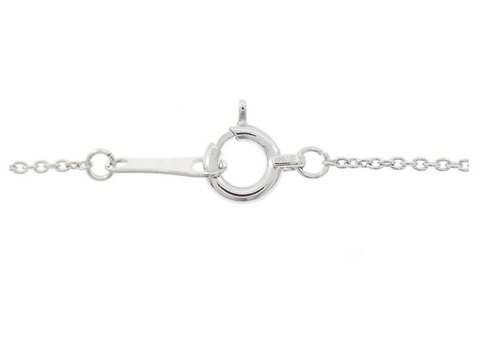 Autre Marque Collana in oro bianco Au750 e diamanti rosa - vista 5