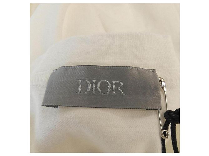 Autre Marque Dior T-Shirt aus Baumwolle Braun Weiß - Ansicht 4