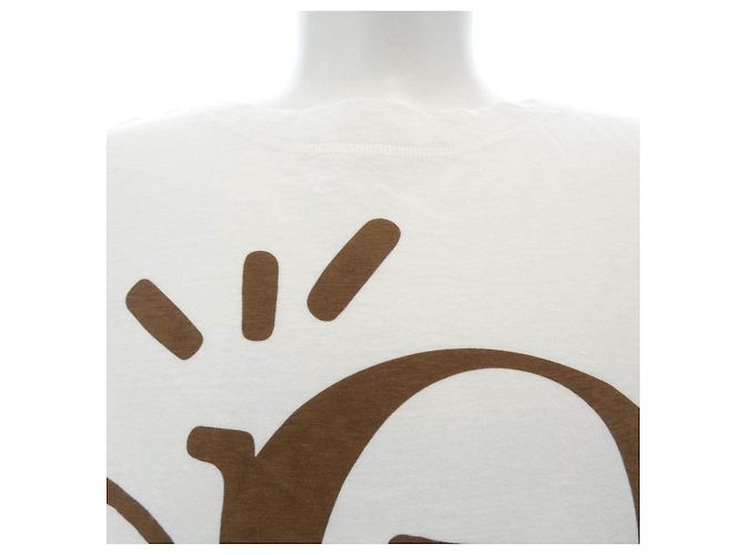 Autre Marque Dior T-Shirt aus Baumwolle Braun Weiß - Ansicht 5