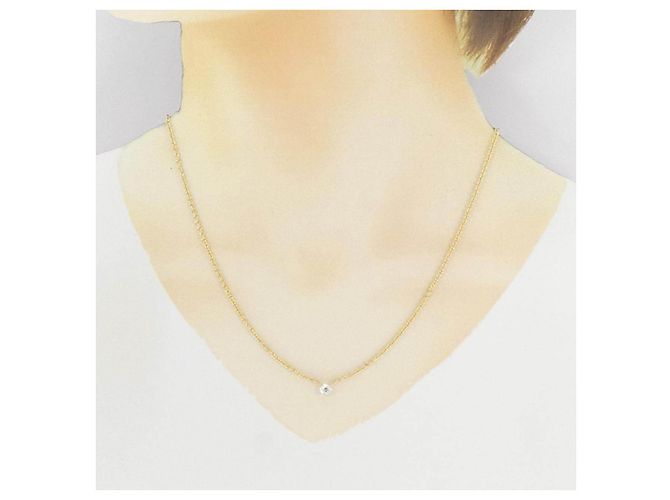 Autre Marque Diamantenhalskette Au750 Golden - Ansicht 6