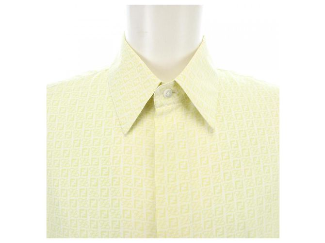 Camisa Fendi S/S de seda Verde - vista 5