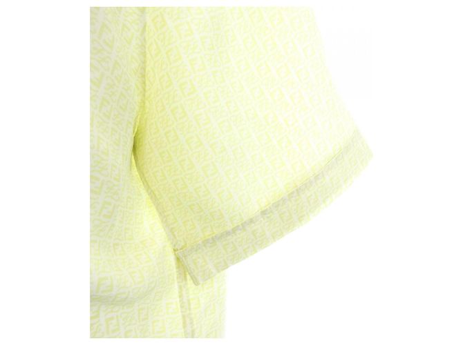 Camisa Fendi S/S de seda Verde - vista 6