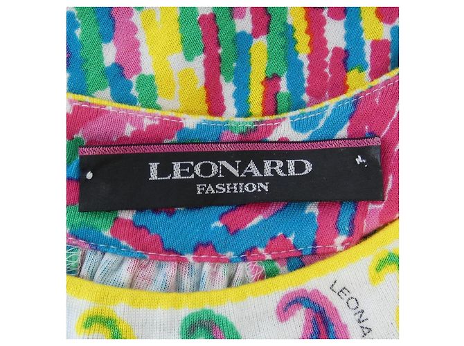 LEONARD FASHION Tunika Pink Weiß Gelb - Ansicht 4