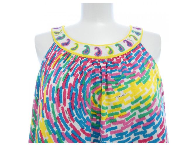 LEONARD FASHION Tunika Pink Weiß Gelb - Ansicht 5